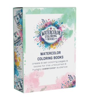 Watercolor Coloring Books, Use AI To Create & Publish Paintable Books Step By Step Process:  Copy & Paste From Start To Finish + 4 COMPLETE DFY COLLECTIONS READY TO USE