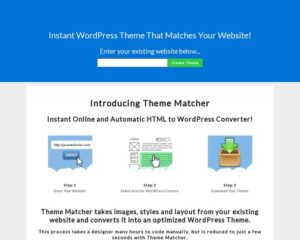 Instant Wordpess Theme To Match Your Existing Website Design!